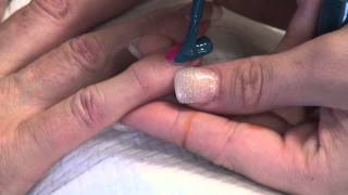 How to create two tone nail art