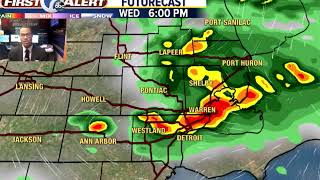 Warming up but the rain returns