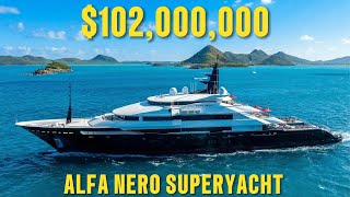 $102,000,000 Alfa Nero Superyacht FULL Tour