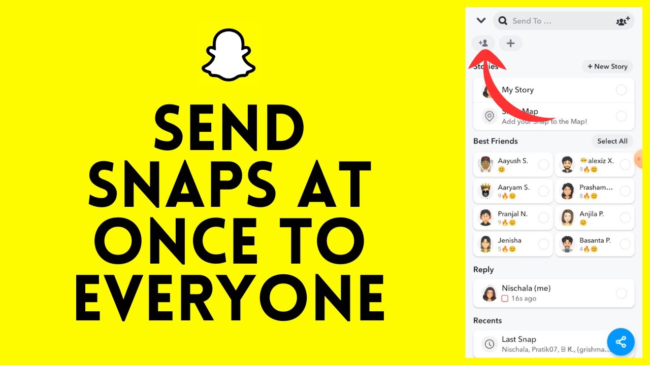 how-to-send-snap-to-everyone-at-once-easy-youtube