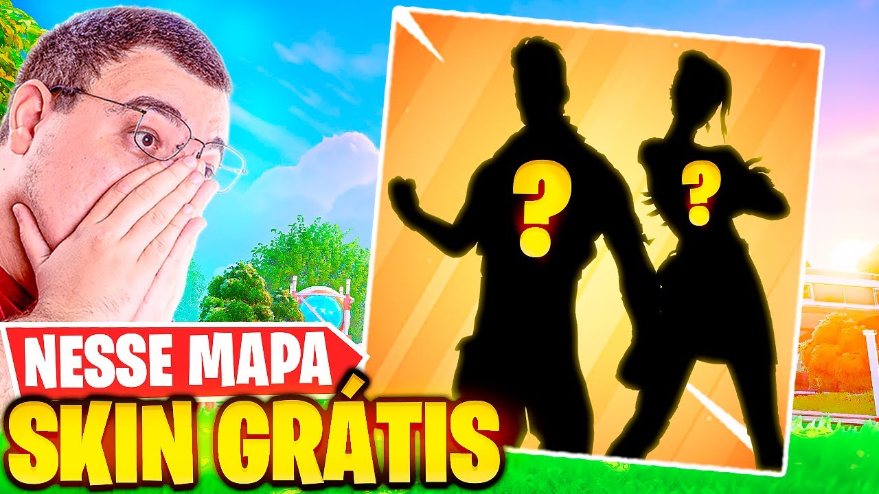 GANHE SKIN GRÁTIS no Meu NOVO MAPA CUBE WORLD no Fortnite! 🟪🔥