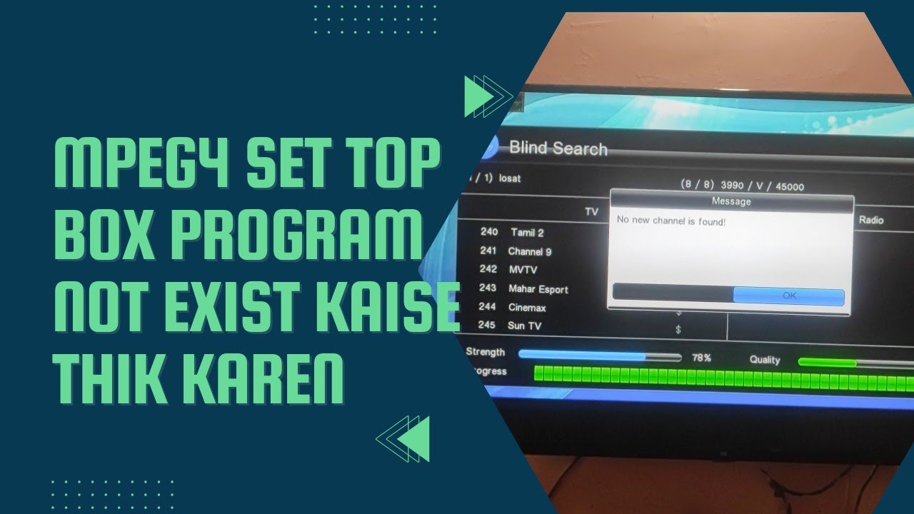 DTH MPEG4 Set-Top-Box program not exist