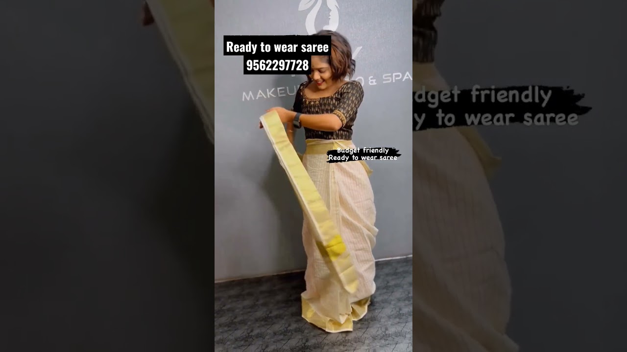 ready to wear saree 9562297728