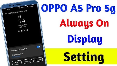 OPPO A5 Pro 5g Me Always On Display Setting kaise On Kare ( Always On Display Setting on 2025 )