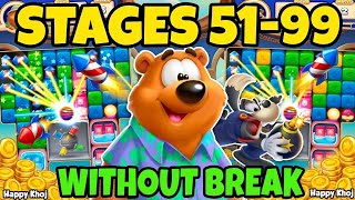 Toon blast champions league 👉49 Stages 51-99: without BreaK ⛓️‍💥 Unlimited Boosters Used 🤛 screenshot 3