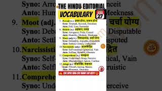 The Hindu Vocabulary 27 April 2026 |180 Elite Words from Today’s Editorial | UPSC SSC Bank CAT IELTS