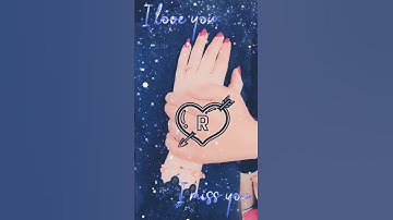 #shorts #R Letter Name Status❤️||Name art Video😍||Whatsapp status💘||2023 #Aryan_Chadar