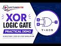 XOR Logic Gate Circuit Design in MultiSim | Full Demonstration