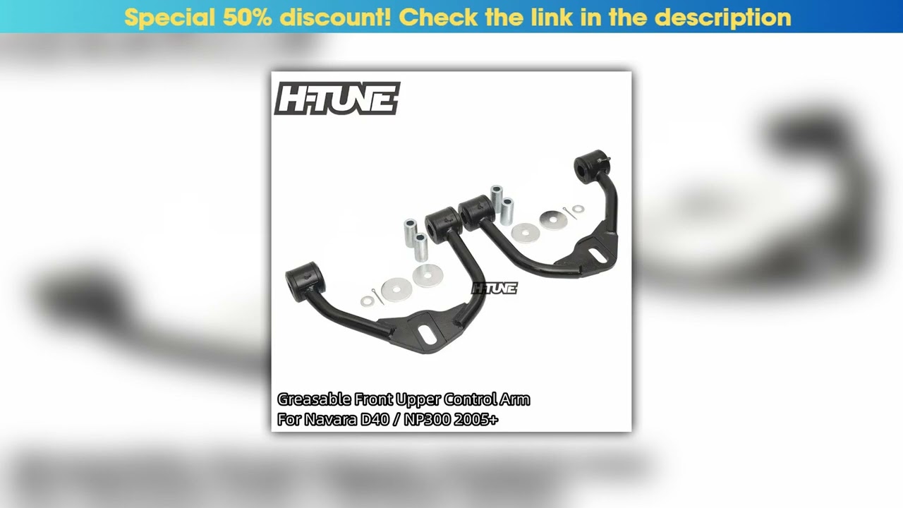 Review 4x4 Accessories Greasable Adjustable Front Upper Control Arm With Ball Joint For Navara D40•