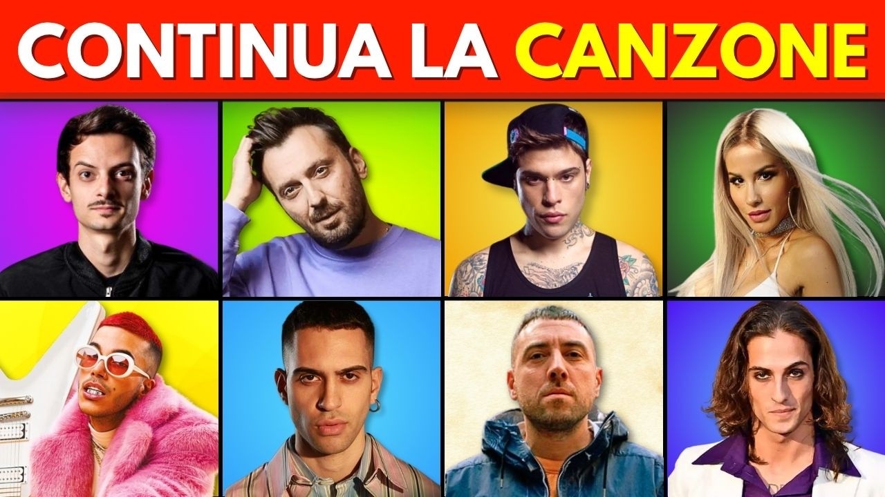 QUIZ - CONTINUA LA CANZONE ITALIANA 2010 - 2020 [PARTE 2] 🇮🇹 🎤