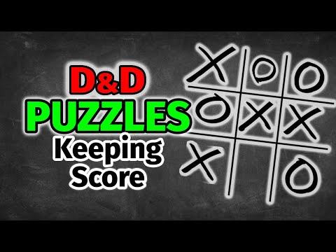 Tic-Tac-Toe Puzzle for D&D - Escape from Scarecrow Mansion!