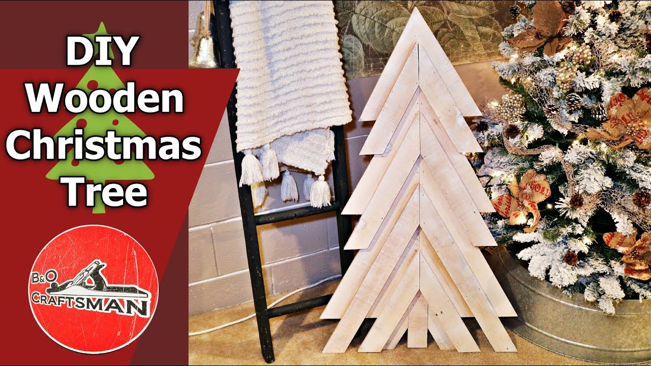 DIY Wooden Christmas Tree - YouTube