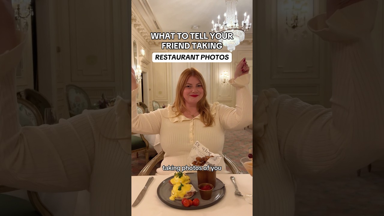 What To Tell Your Friend Taking Your Photo 📸 Restaurant Edition 
