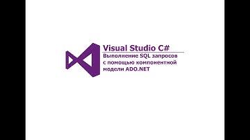 Visual Studio C#. Выполнение SQL запросов с помощью компонентной модели ADO.NET