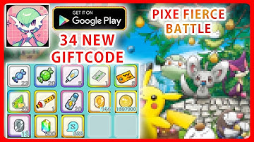How To Redeem Code Pixe Fierce Battle | All 34 Giftcodes & Gameplay (Pokemon Game Android)
