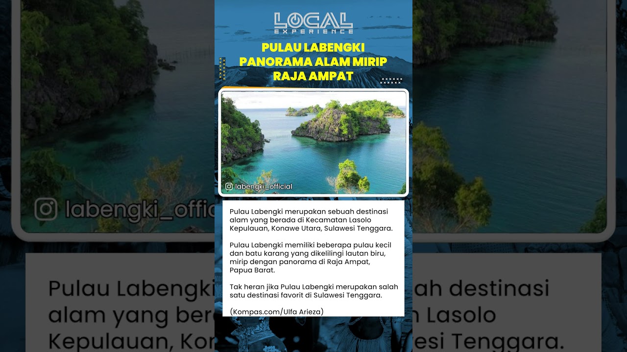 Pulau Labengki Destinasi Wisata mirip Raja Ampat di Konawe Utara Sulawesi Tenggara