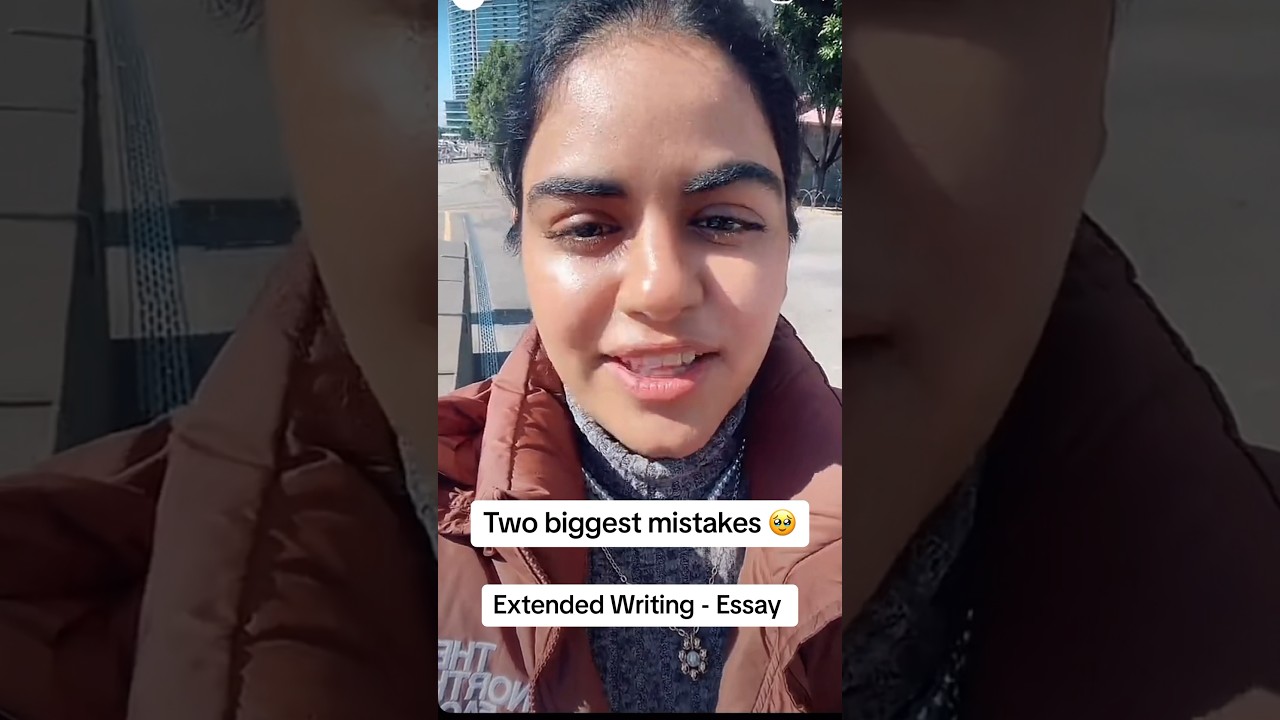 Two biggest mistakes in extended writing 