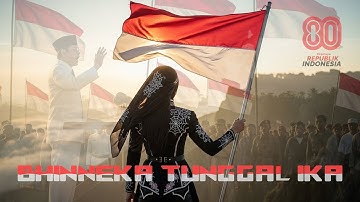 BHINNEKA TUNGGAL IKA - MERAH PUTIH DI DADA | GOTHIC GIRLS METAL (OFFICIAL AI MUSIC VIDEO)