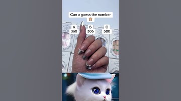 ⏩ Beat the Clock! Only 1% Guess the Number Right 😱 #guess #shorts #cat