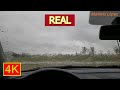 4K - ⛈️ SONIDO DE LLUVIA en el COCHE 🚘 para DORMIR 😴 - 👉 LLUVIA RELAJANTE en TECHO de CHAPA 🌟