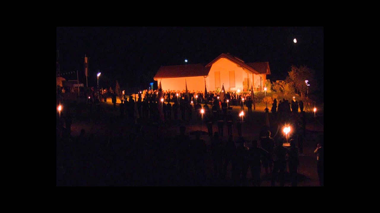 Schützenfest Biekhofen  Zapfenstreich zum 75  Jubiäum 27 07 2013