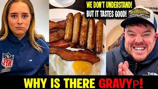 British Tourists Finally Try America's Most Confusing Breakfast! 🇬🇧🇺🇸
