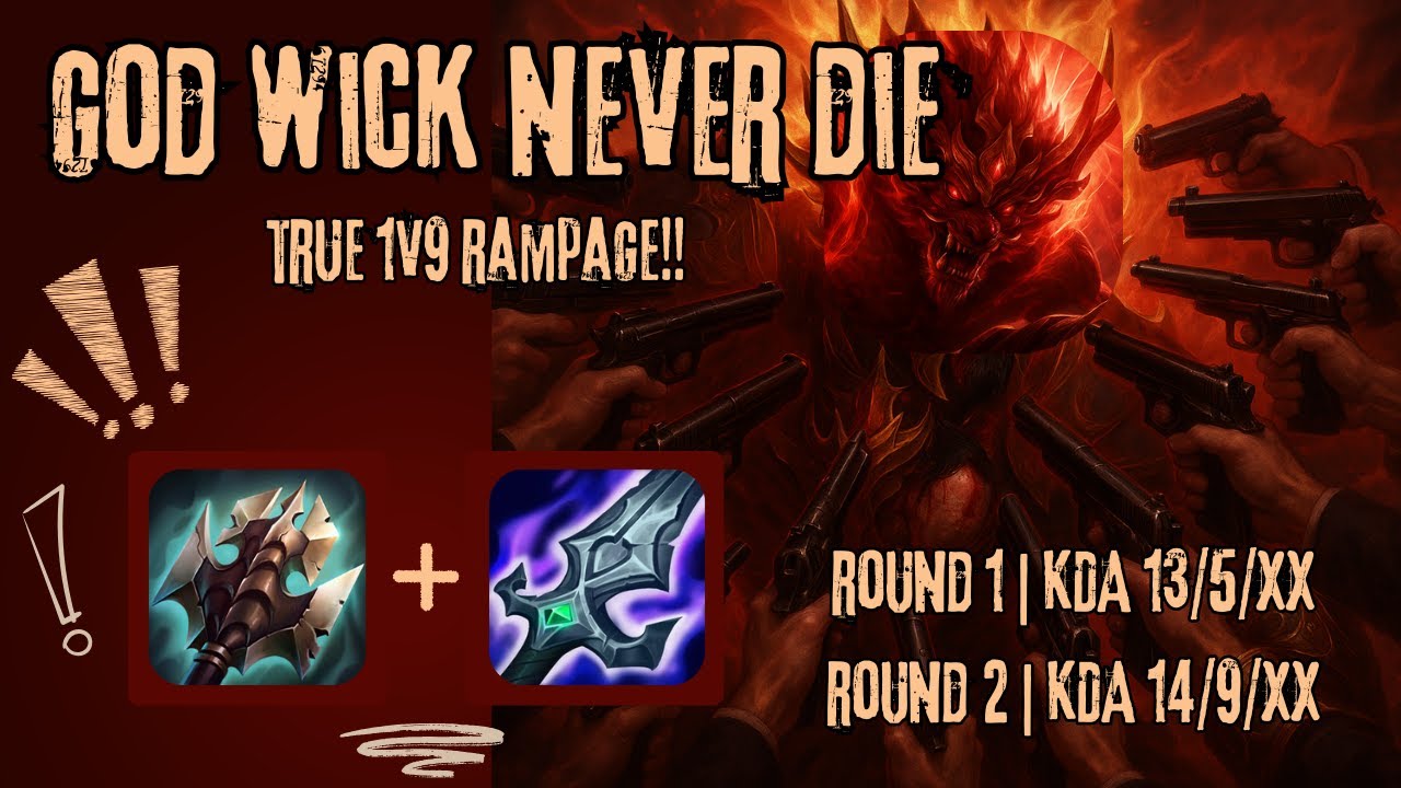 1v9 GOD WICK WARWICK Build – UNKILLABLE RAMPAGE Rank Road to Master SEA