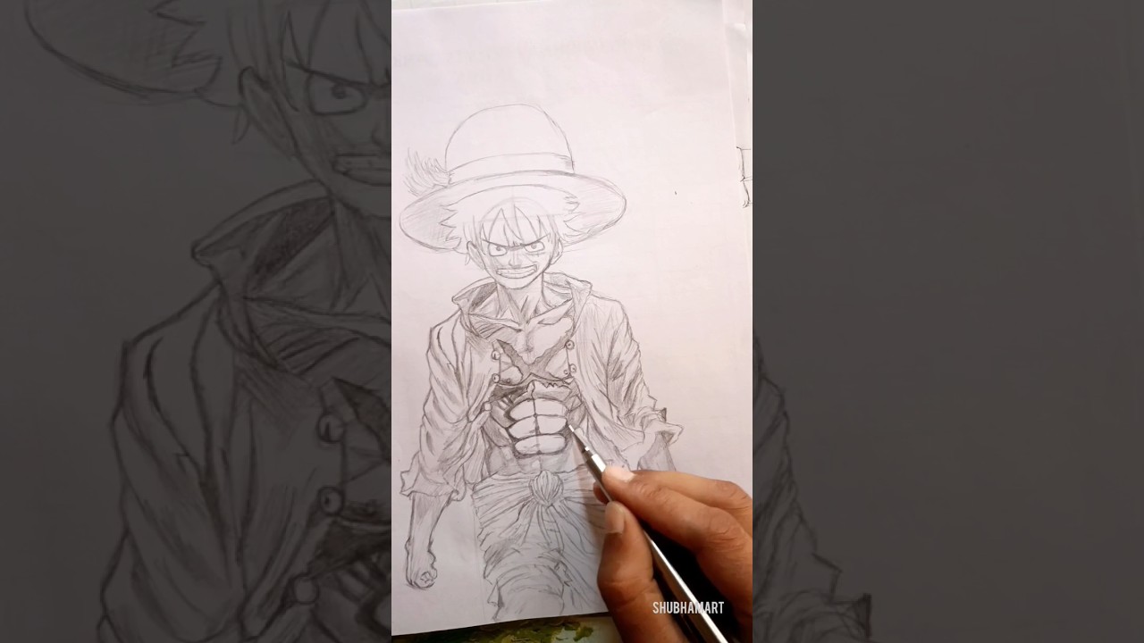 Speed Drowing ANIME SPEED DROWING D.LUFFY/#anime #trending #shorts - YouTube