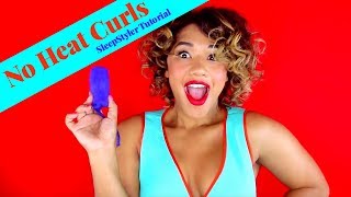 SLEEP STYLER TUTORIAL - NO HEAT VINTAGE CURLS FOR NATURAL HAIR GIRLS // COLOR ME COURTNEY