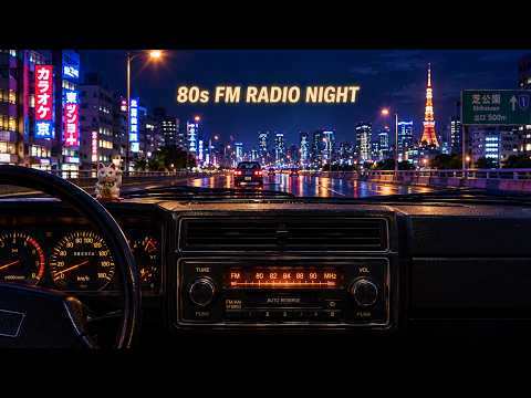 80s FM Radio Night 🌙 Synthwave Night Drive Collection – Retro Love Songs Cassette Tape Nostalgia