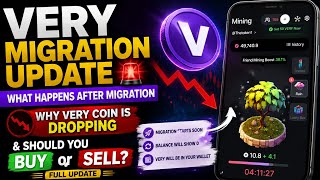 VERY MIGRATION UPDATE✅WHAT HAPPENS AFTER MIGRATION🚨WHY VERY IS DROPPING & BUY or SELL✅Full Update