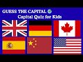 Can You Guess the Capital? 🌍 | World Capitals Quiz