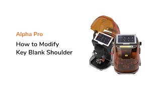 Tutorial | Modify Key Blank Shoulder | Alpha Pro | Key Cutting Machine | Kukai