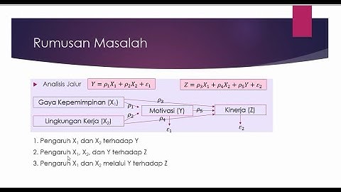 Analisis Jalur (Path Analysis)