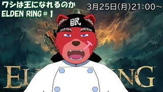 【配信】ELDEN RING＃１　ソウルライク系初心者が行くELDEN RING、（ネタバレ厳禁）