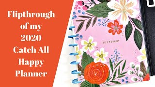 Flip through of My 2020 CatchAll Happy Planner