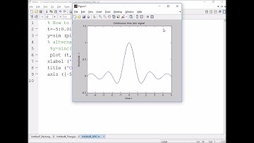 100-How to plot sinc signal by using MATLAB