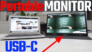 Lepow HD Portable Monitor 15.6 inch USB C + HDMI + Dual Speaker