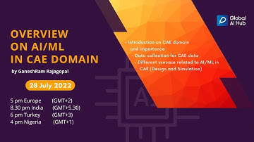 Overview on AI/ML in CAE Domain with GaneshRam Rajagopal