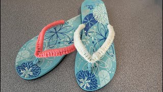 Flip Flops make over, easy crochet