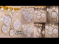 DIY Glam Lace Embroidery Hoops Hanging Lamp | Lighting Decor | Home Decor | Metallic Gold | 2021￼