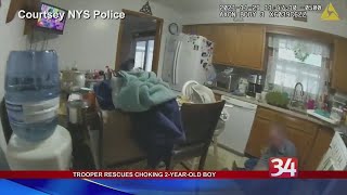 Trooper Rescues Choking 2 Year-Old