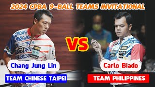 Chang Jung Lin vs Carlo Biado | 2024 CPBA 9-Ball Teams Invitational #highlightbilliardstv screenshot 4