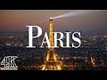 Paris 4k drone view  stunning footage aerial view of paris  relaxation film with calming music