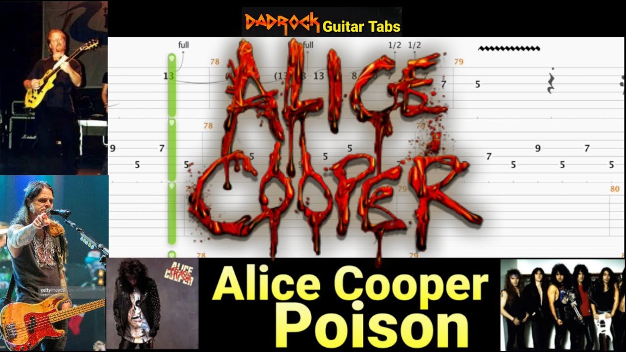 alice cooper poison guitar pro tab download