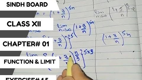 Math Class 12 | Exercise 1.5|Chapter#1 Function & limit | Sindh Text Board | Complete Excercise