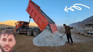 Starting New House Construction! 🏠 | Foundation Digging & Material Preparation with Hamed