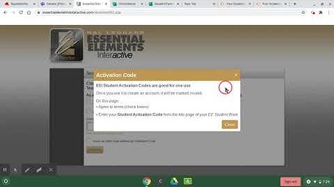 How to sign in to Essential Elements Interactive
