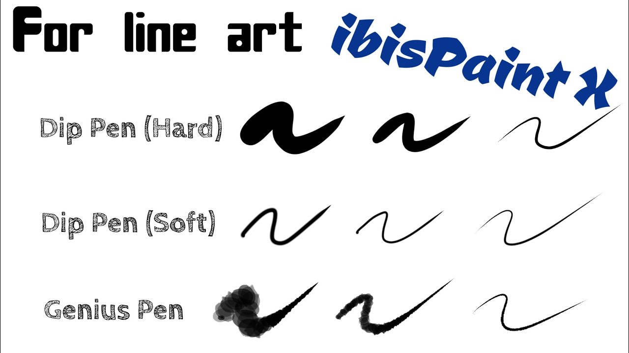 6 Best Brushes For Lineart In Ibispaint X