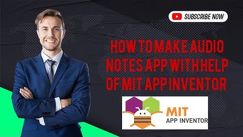 how to make audio notes app with help of MIT app inventor#like #subscribe
